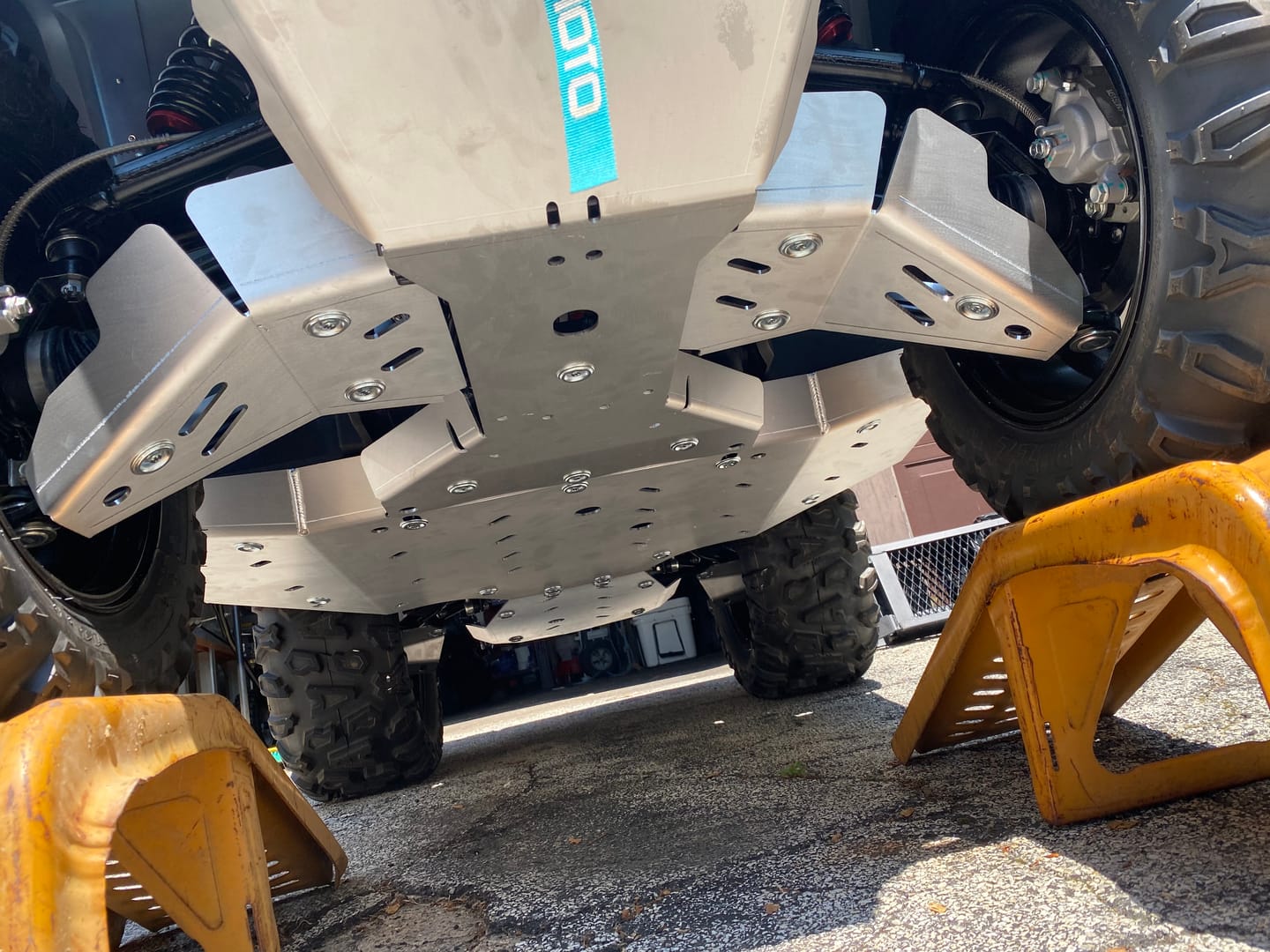 Customer photo review of Skid plate full set (aluminium) CFMOTO CFORCE 800XC