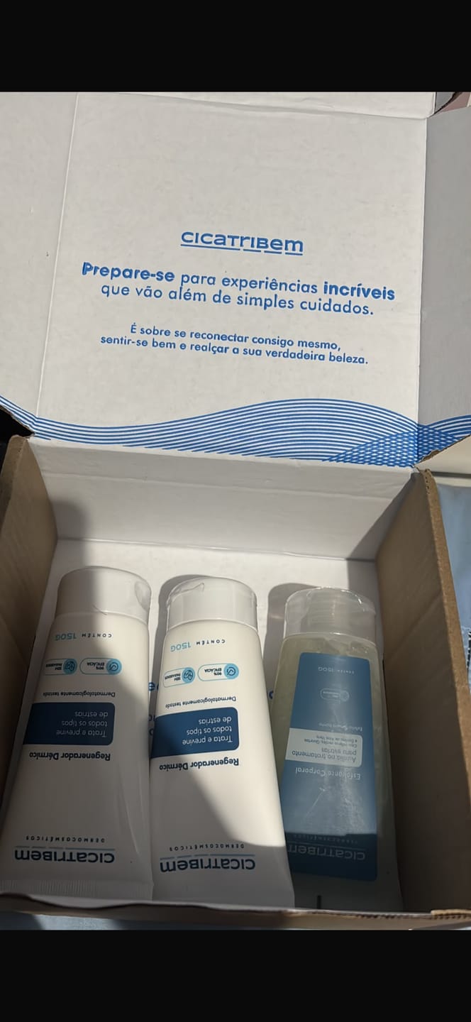 Customer photo review of Creme Antiestrias Regenerador Dérmico