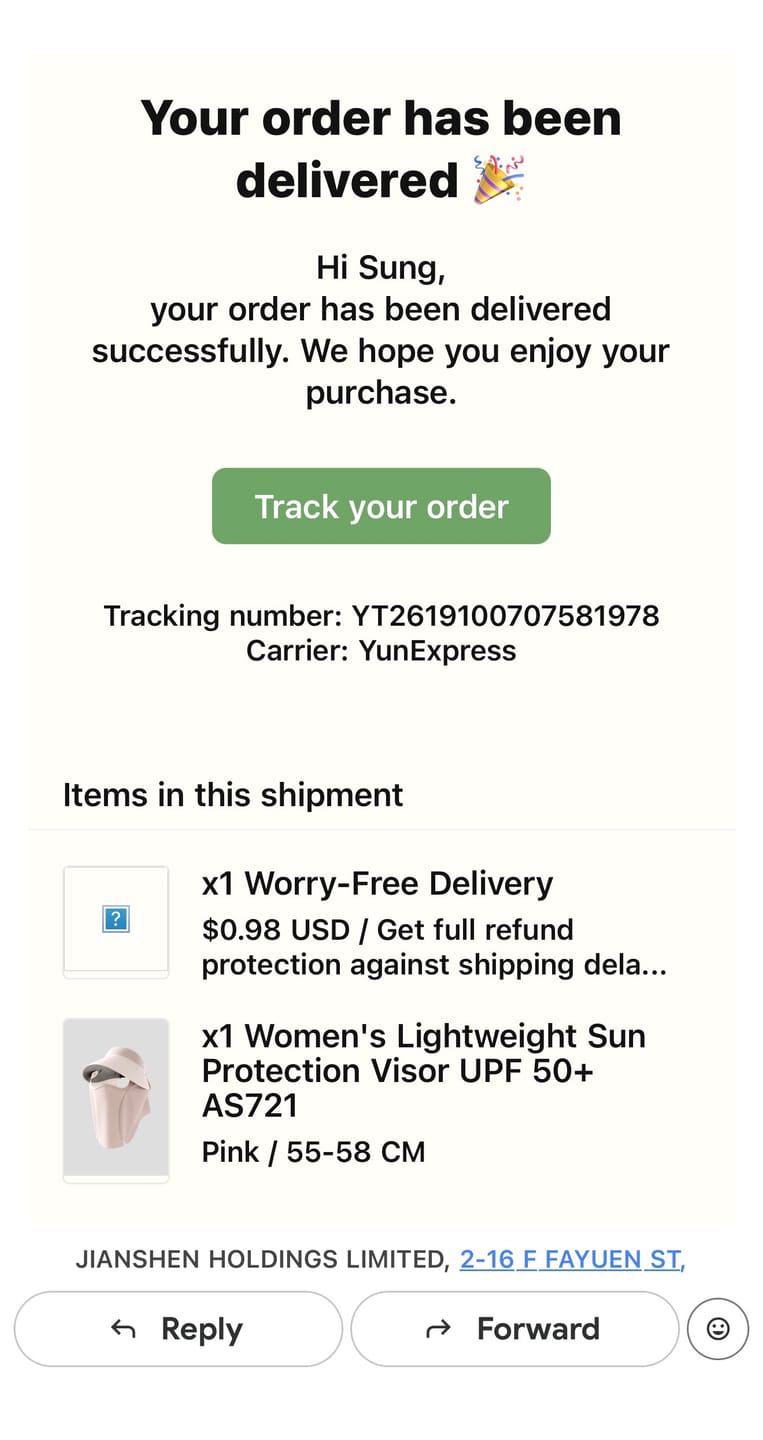 Customer photo review of Women's Lightweight Sun Protection Visor UPF 50+ AS721