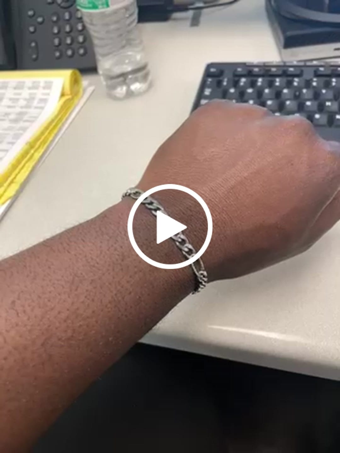 Customer video review of 7mm Figaro Link Bracelet