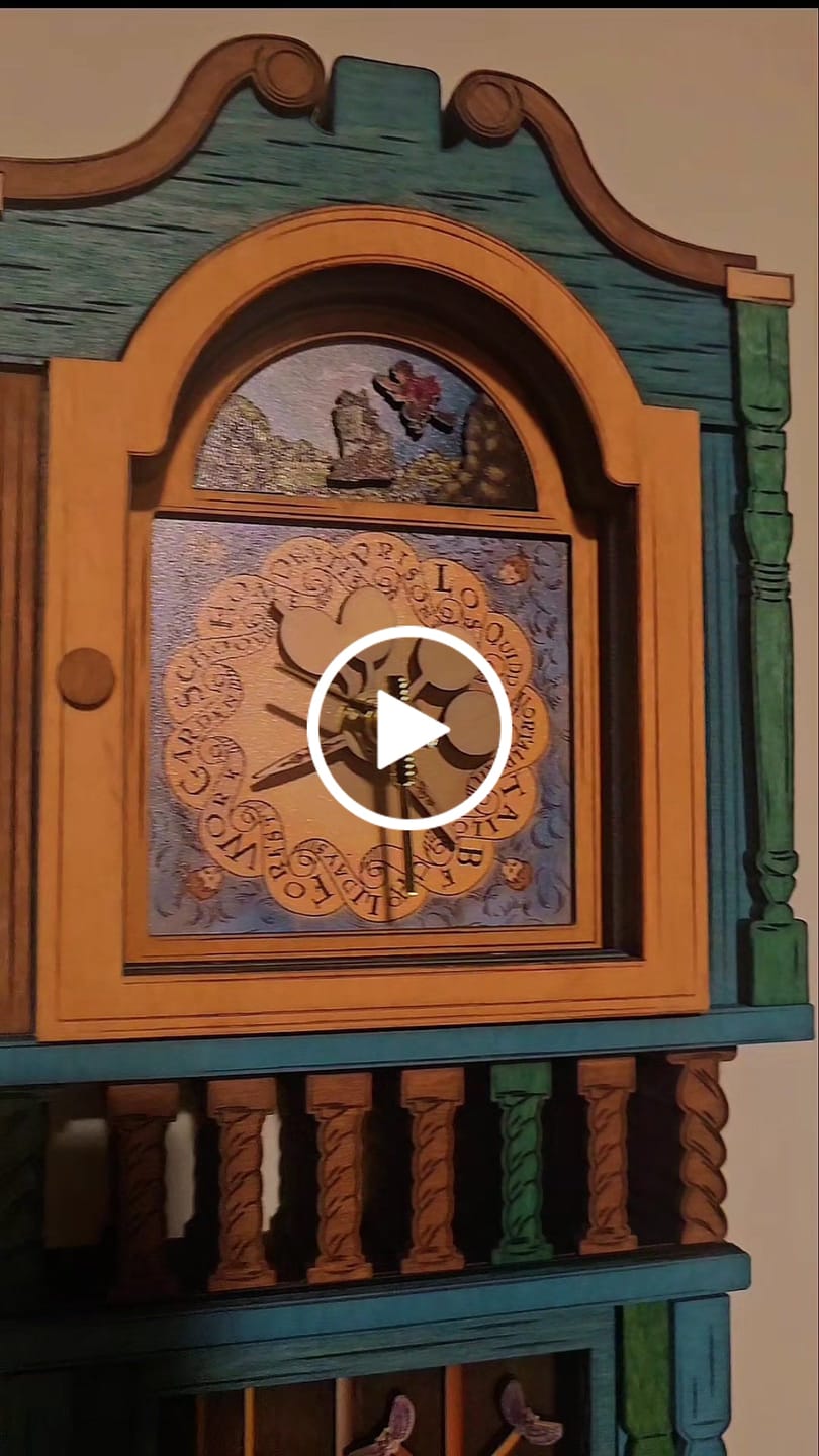 Customer video review of HANDCRAFTED WEASLEY™ MAGICAL 3D WOOD CLOCK - OFFICIALLY LICENSED