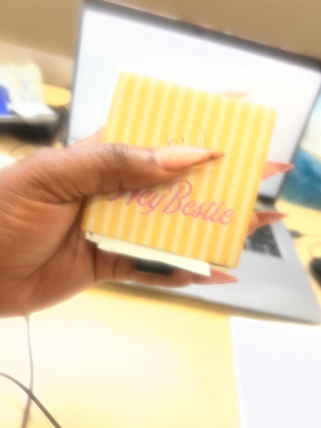 Customer photo review of Mini Era Logo Studs