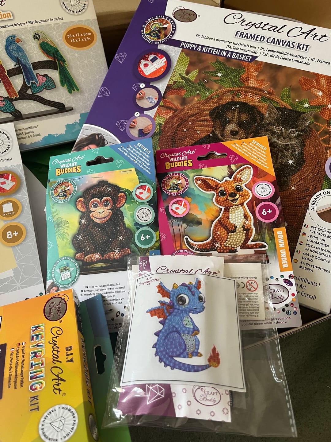 Customer photo review of Wildlife Crystal Art Mystery Box