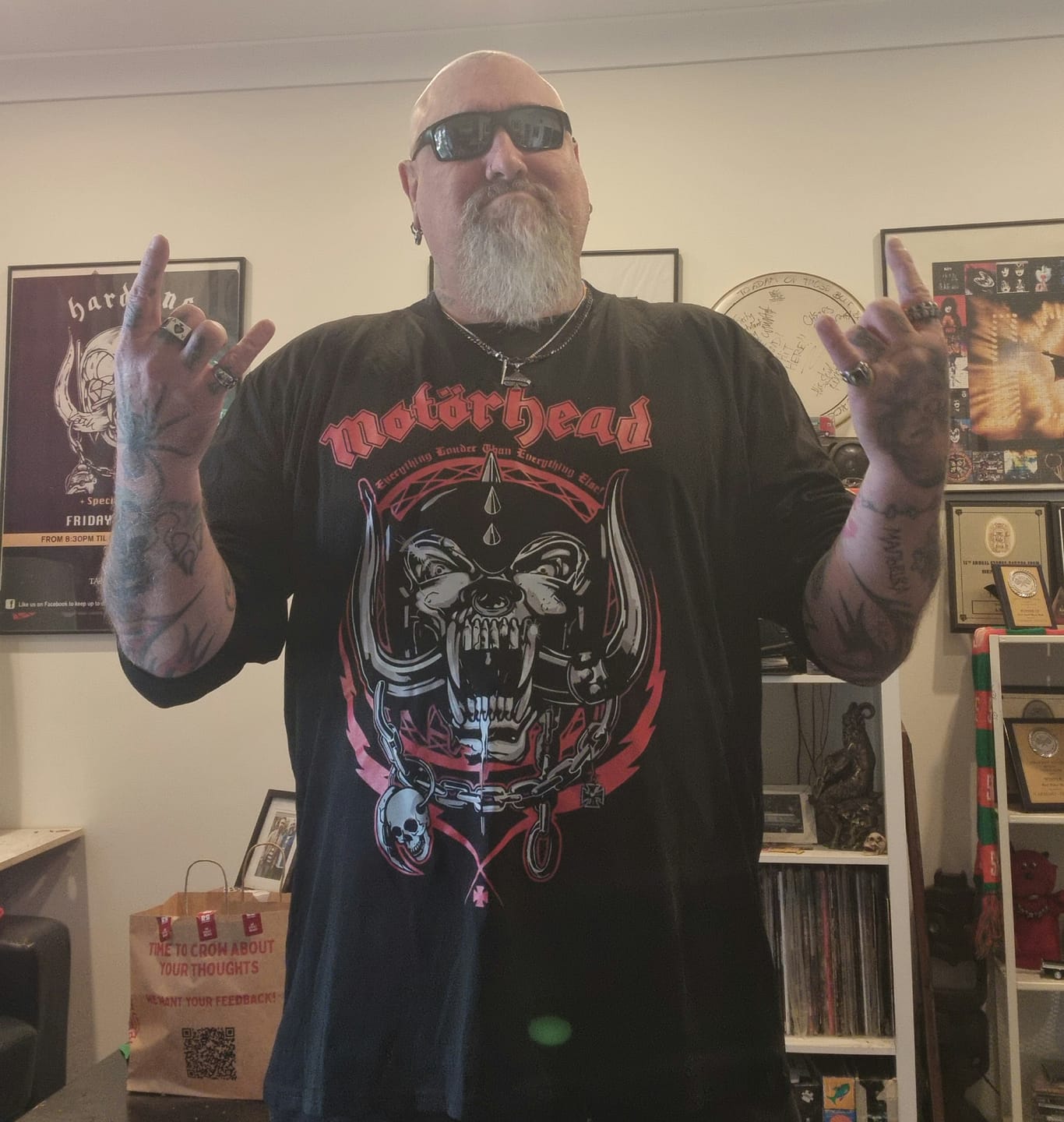 Customer photo review of Motorhead Men's Big & Tall Long Sleeve Cotton T-Shirt