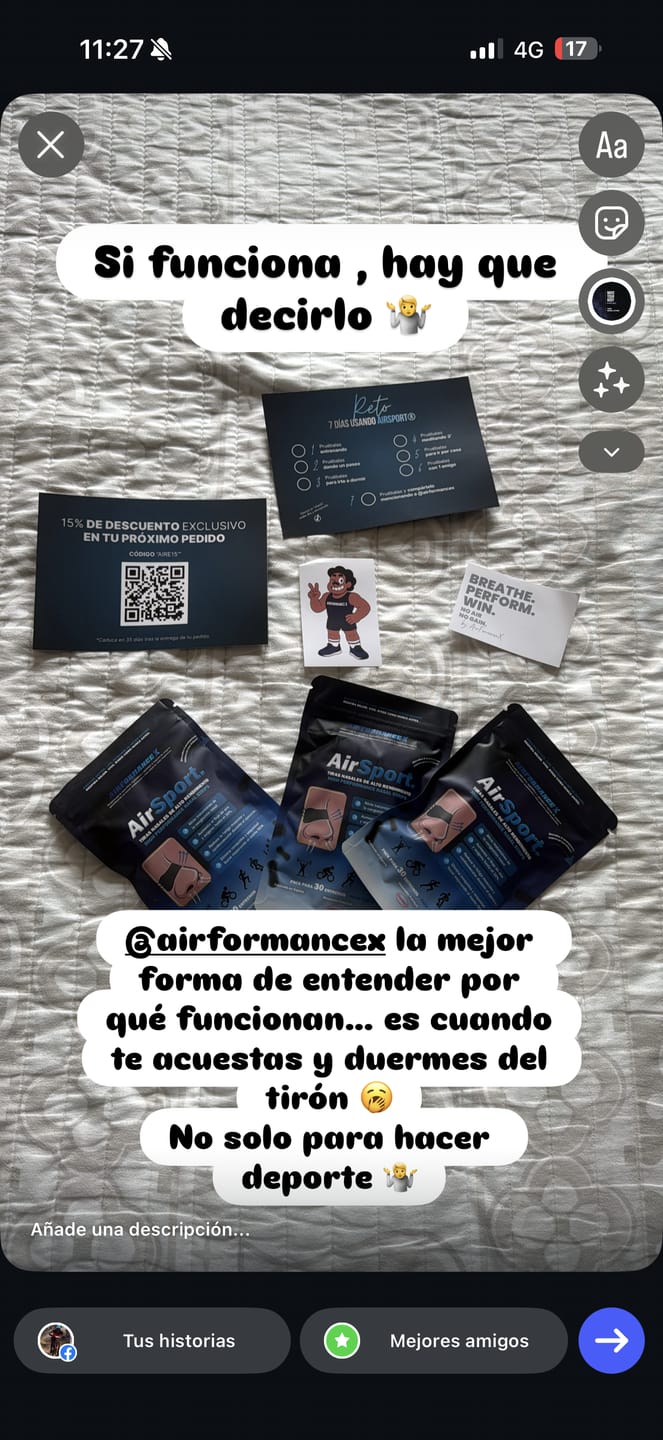 Customer photo review of AirSport® Tiras Nasales de Alto Rendimiento