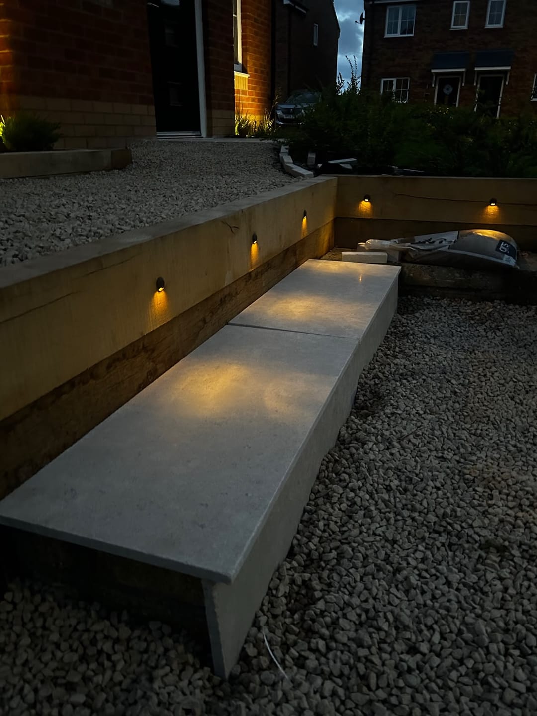 Customer photo review of 1W Ella Indirect Eyelid Bezel IP65 Marker Light, Step Light, In-ground Light, Mini Downlight, Deck Light, Brush Nickel / Satin Nickel  (Non Dimmable Driver Included)