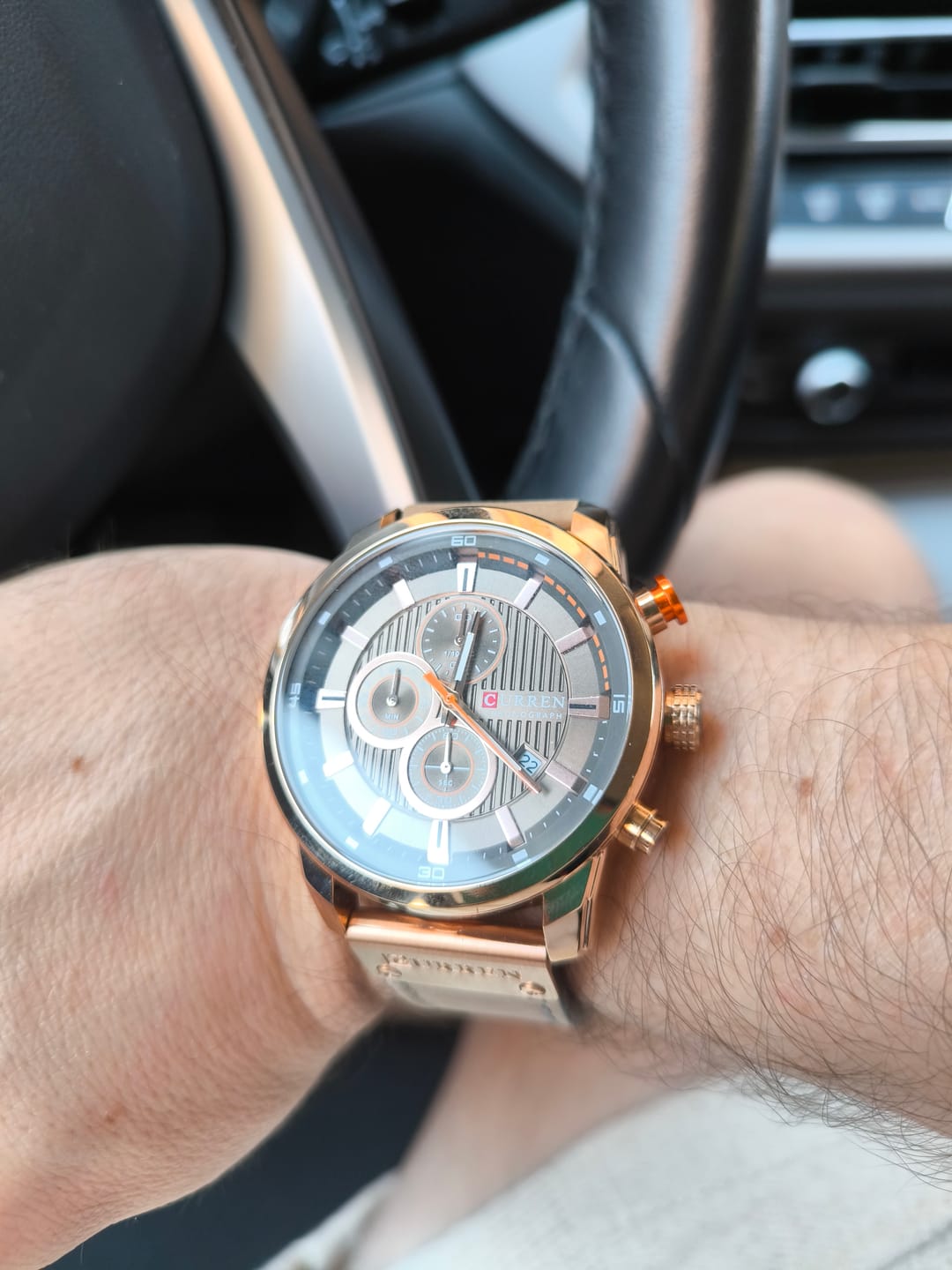 Customer photo review of Curren Istanbul® orologio uomo pelle