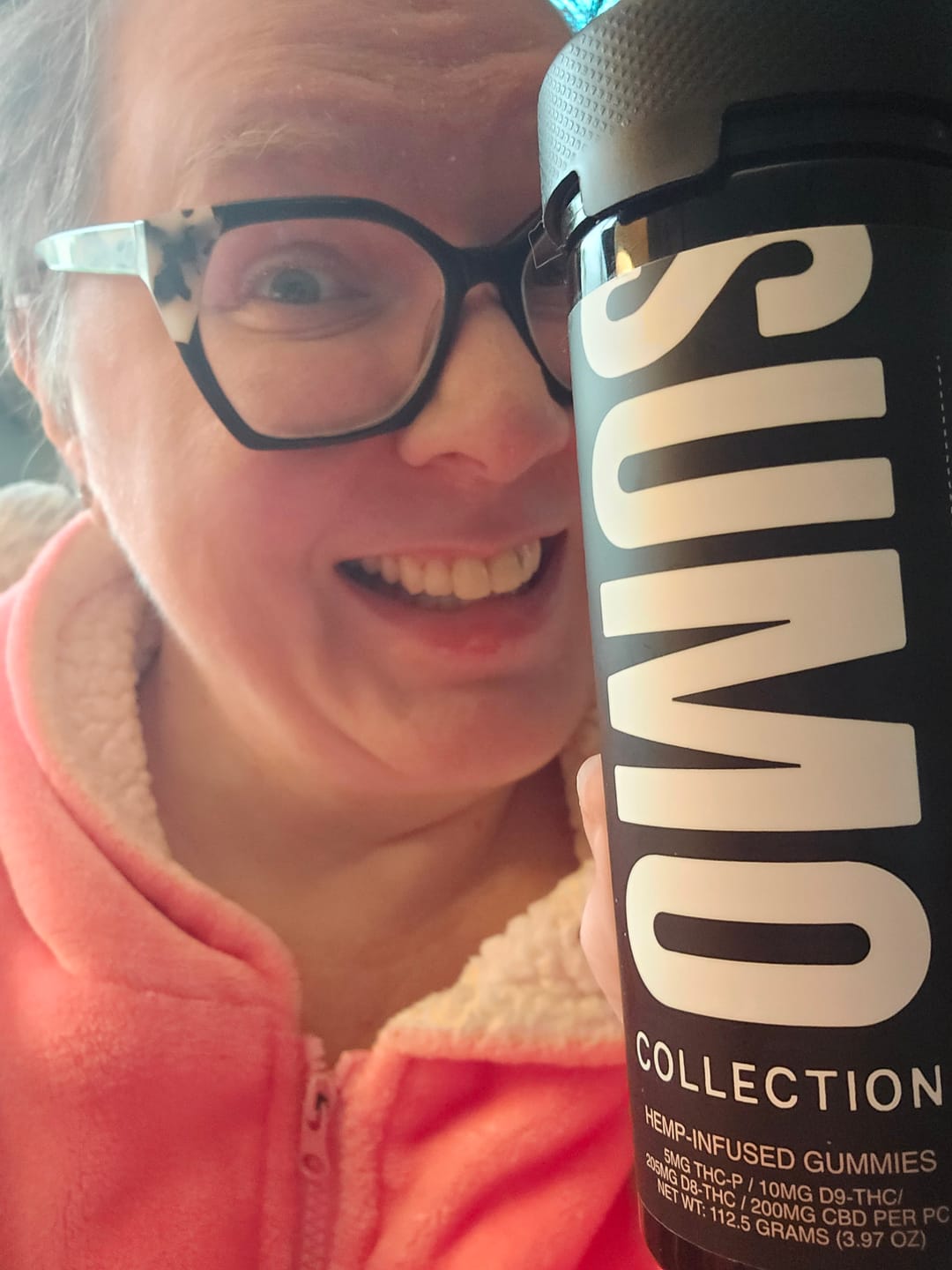 Customer photo review of HALF BAK'D SUMO GUMMIES THCA/P/D8 10000MG 25CT/JAR