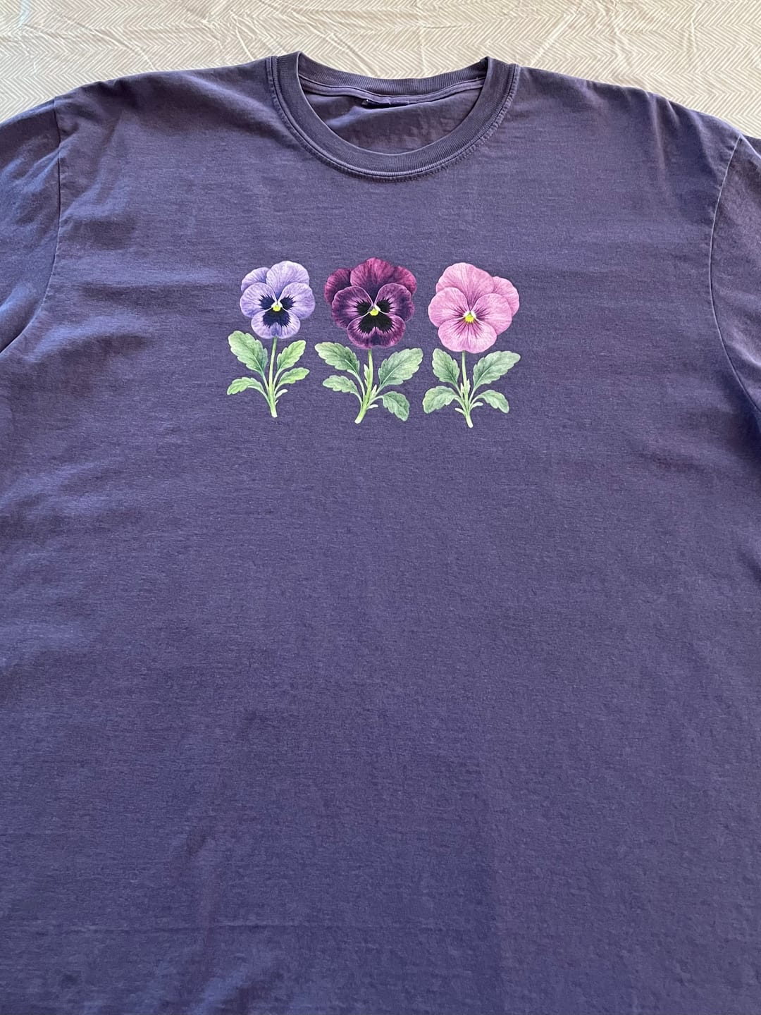 Customer photo review of Vintage Pansies T-Shirt