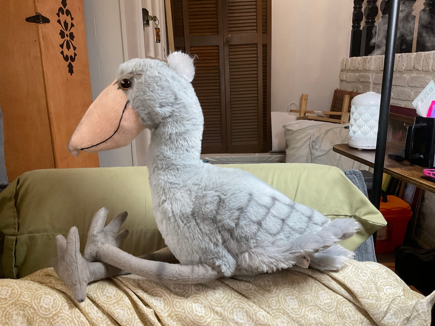 Customer photo review of Shoebill Stork Bird Soft Stuffed Plush Toy