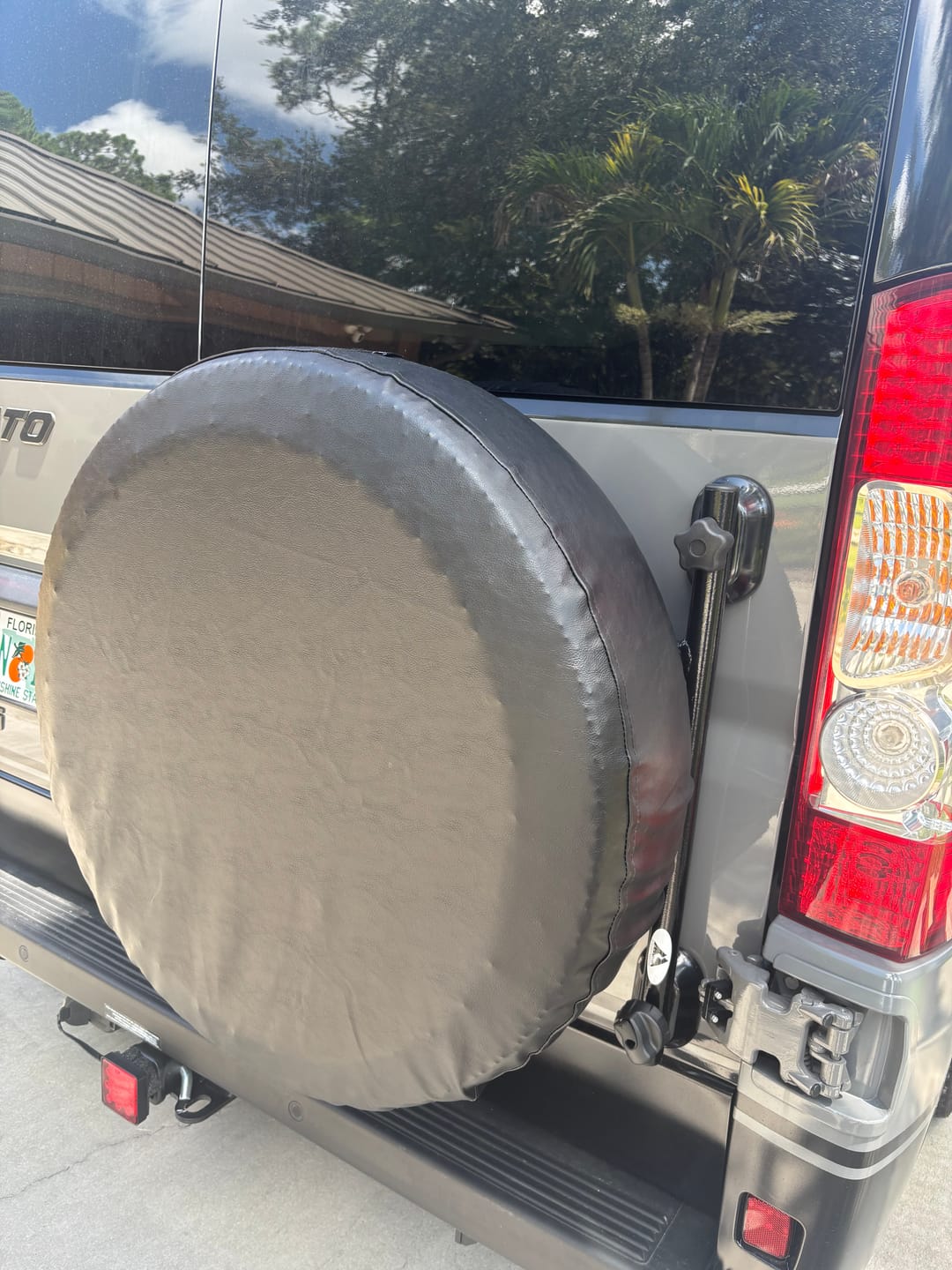 Customer photo review of B-Van Tire Carrier for Promaster