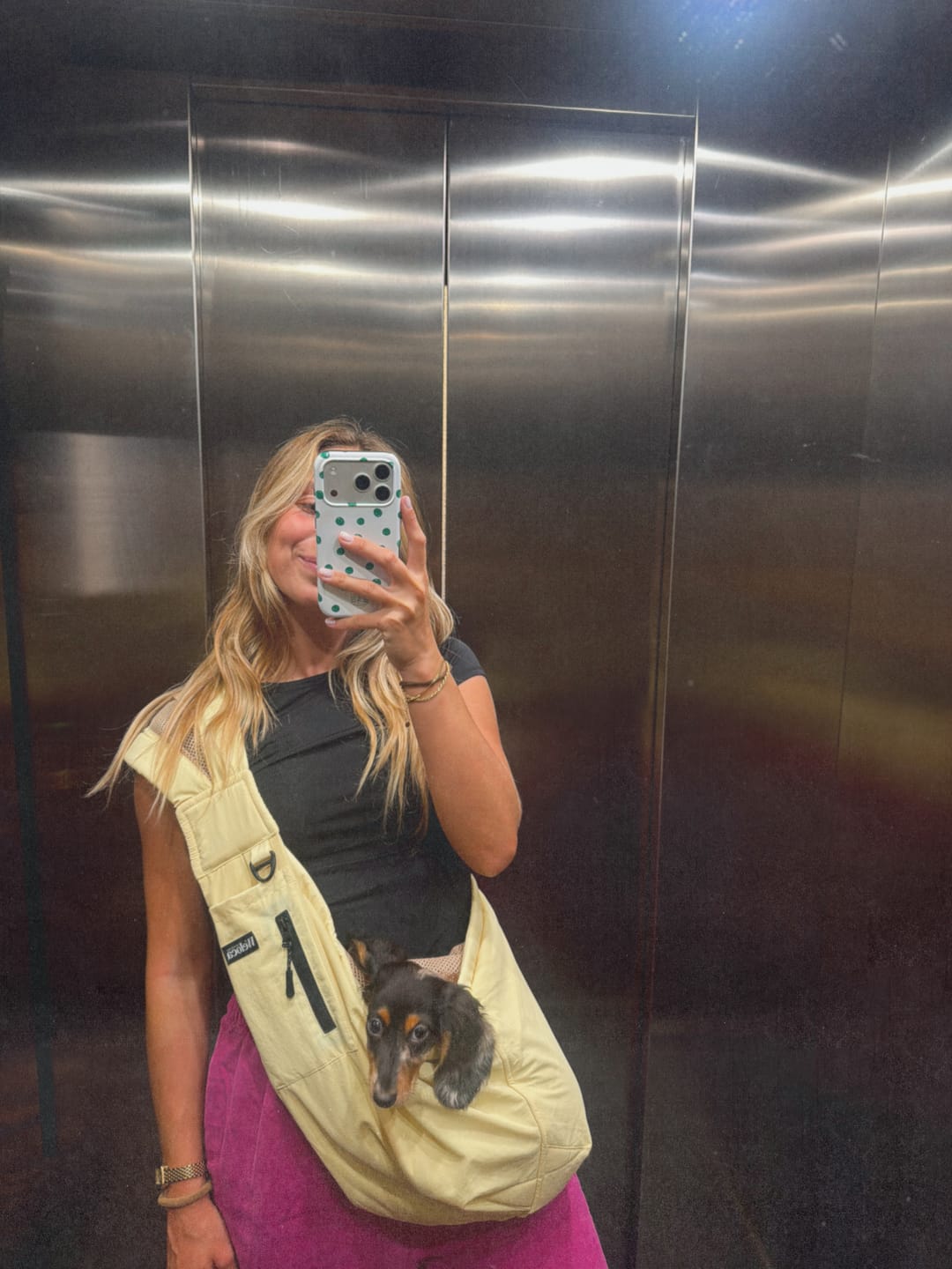 Customer photo review of Sac de transport en bandoulière jaune - Version printemps / été