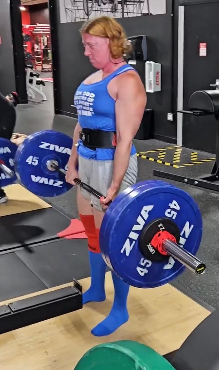 Customer photo review of Deadlift Socks - Rainbow