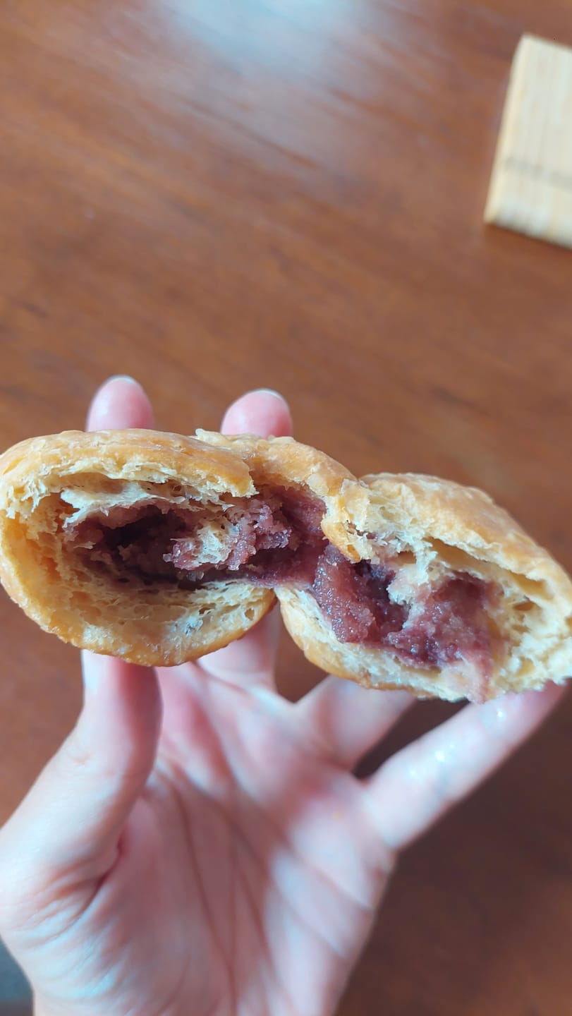 Customer photo review of 15 Cornetti proteici ripieni di purea alla fragola