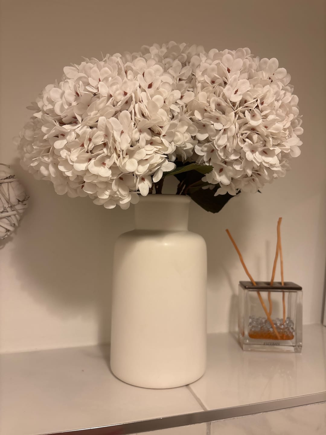 Customer photo review of Grande Hortensia (5 tiges) - Blanc