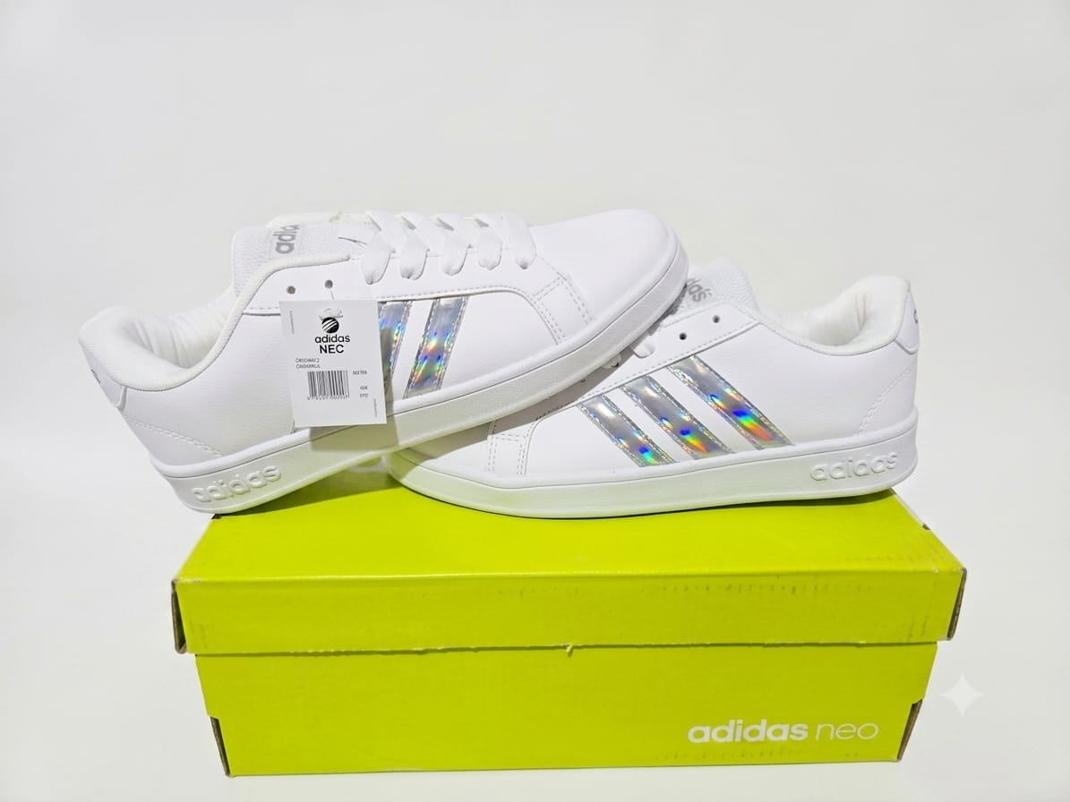 Customer photo review of Tenis Neo Grand Court Blanco Plata