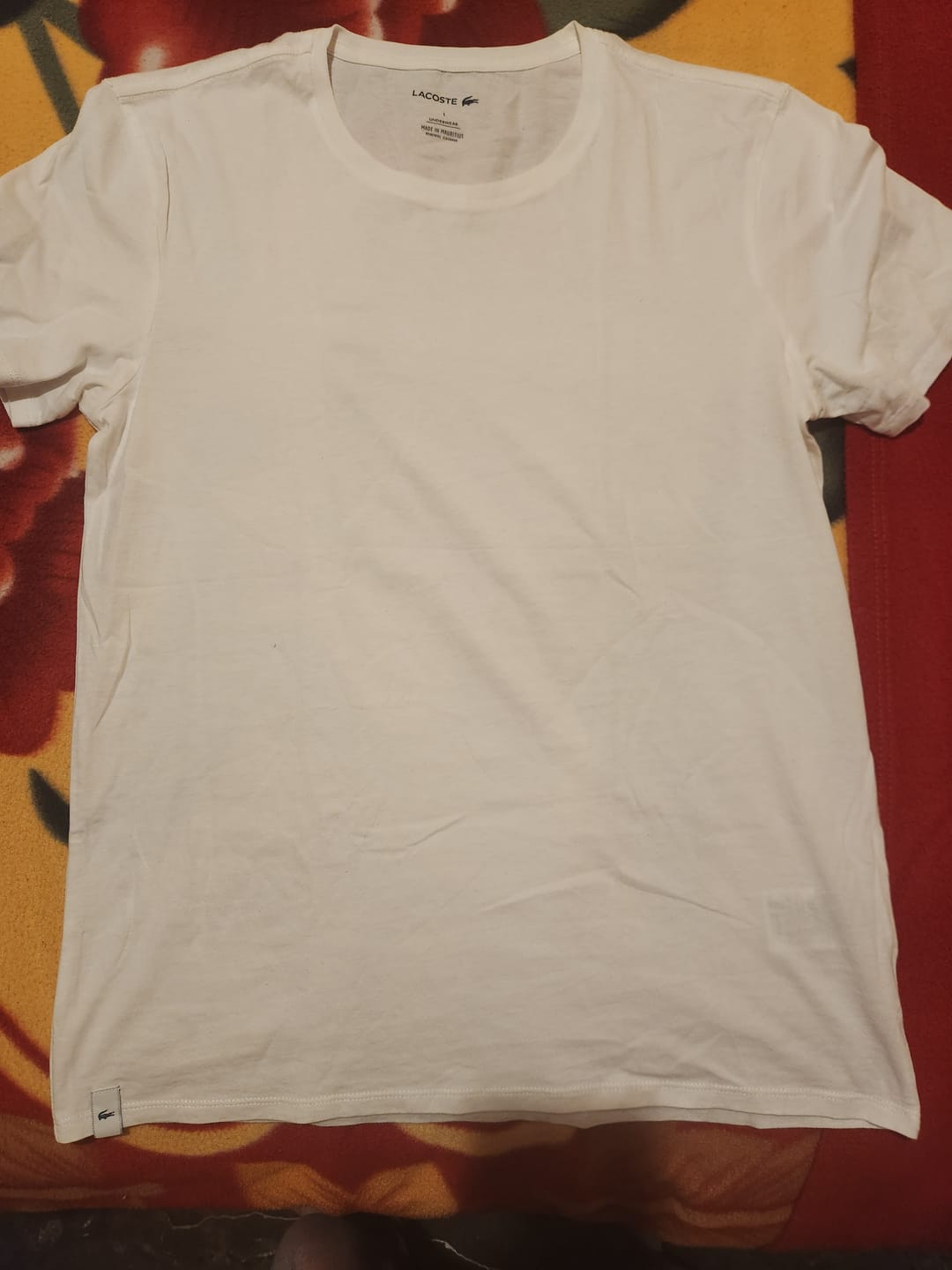 Customer photo review of Playera Lacoste Grande L Blanco
