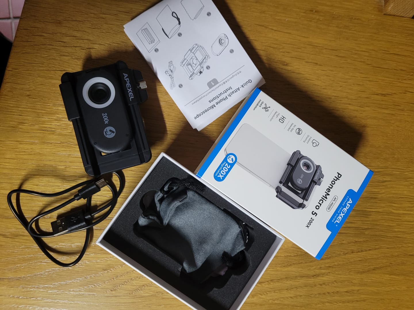 Customer photo review of Mikroskop für Smartphone (original)
