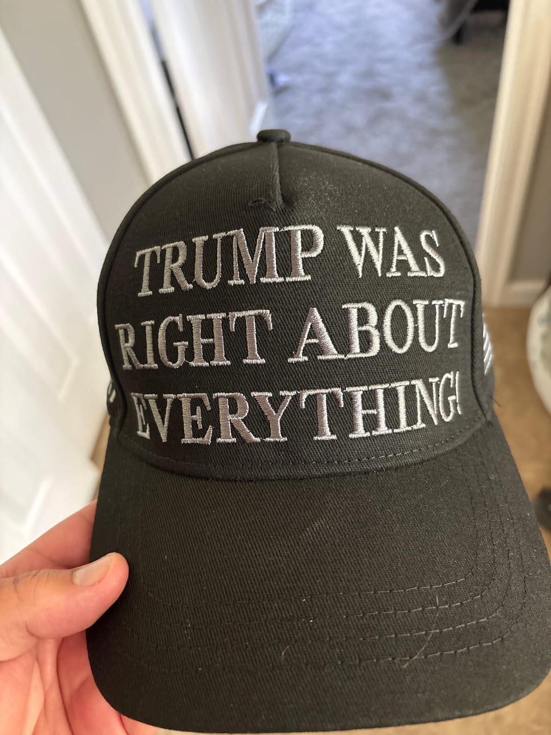 Customer photo review of New MAGA 45 47 Black Hat (Silver)