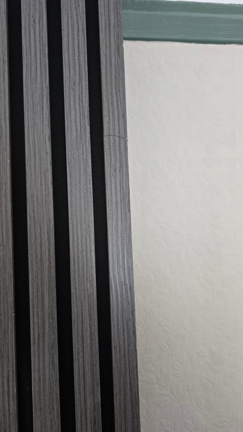 Customer photo review of Premium Acoustic Wall Panels - Dark Grey