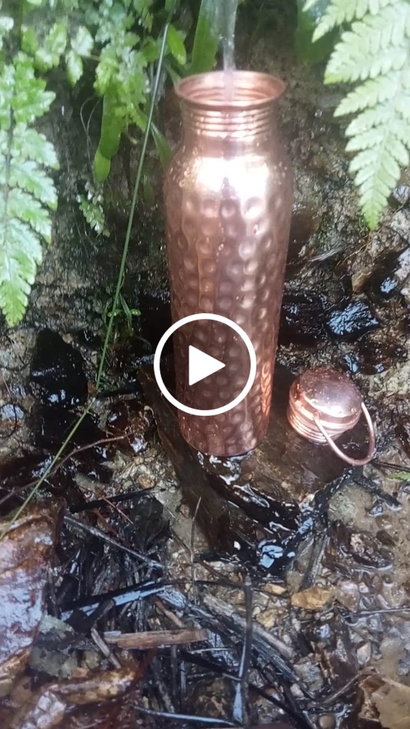 Customer video review of Copper Water Bottle