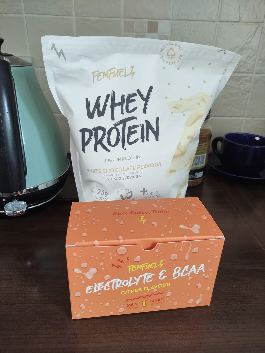 Customer photo review of Protein & Electrolyte Bundle