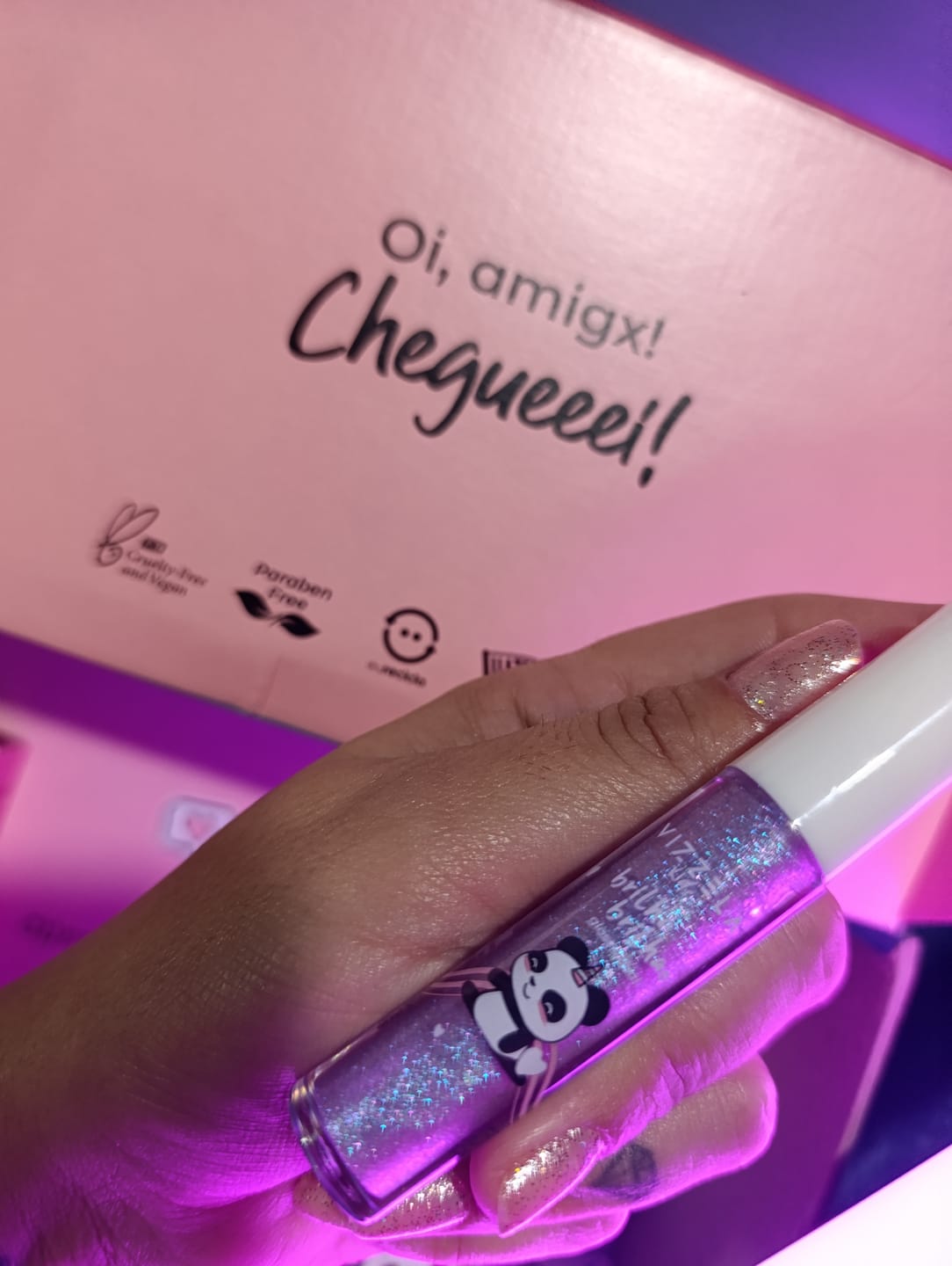 Customer photo review of Gloss Infantil Brilha Brilha