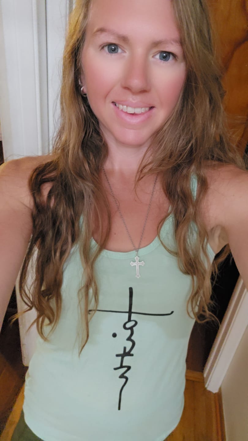 Customer photo review of Ladies Faith Tank