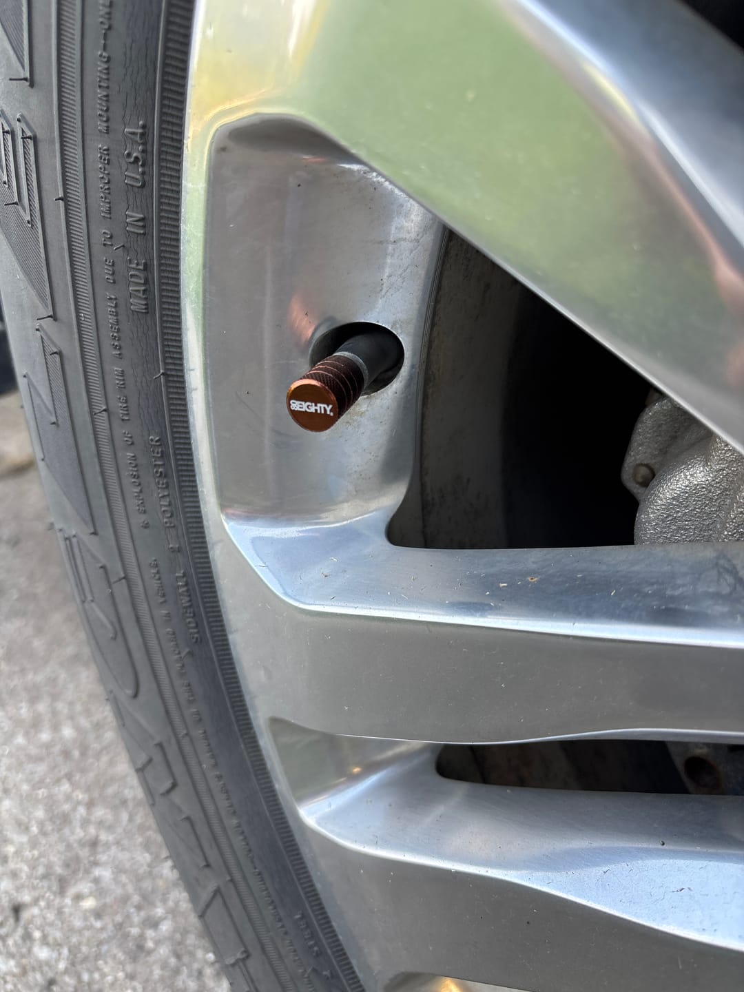 Customer photo review of 80Eighty® Bronze Valve Stem Caps