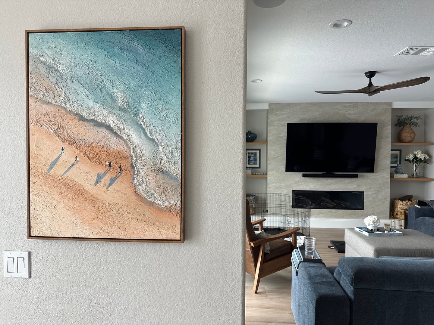Customer photo review of Minimalist Beach And Ocean Art #MB040