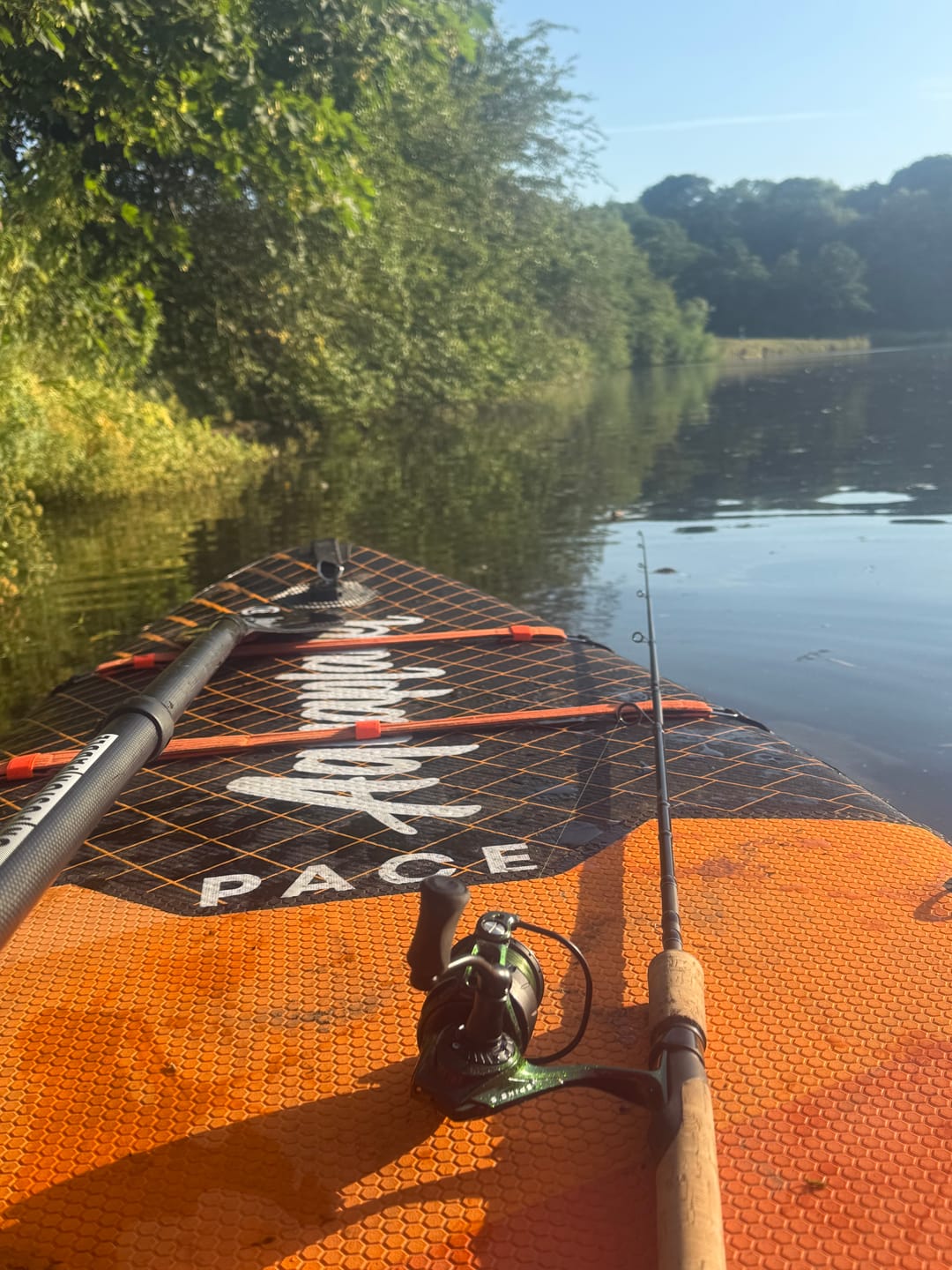 Customer photo review of Aquaplanet PACE Plus 11'8" Inflatable Paddle Board Package - Ember