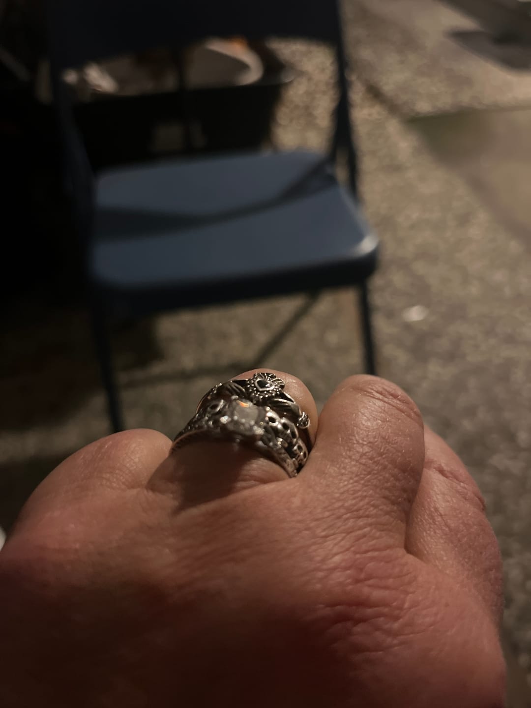 Customer photo review of Trinity Knot™ Ring — 18K White Gold | Diamond