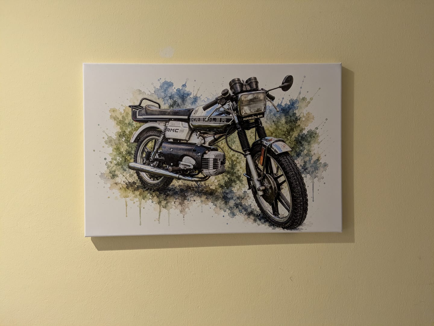 Customer photo review of Dein Motorrad als Aquarell Poster | Geschenk für Motorradfahrer