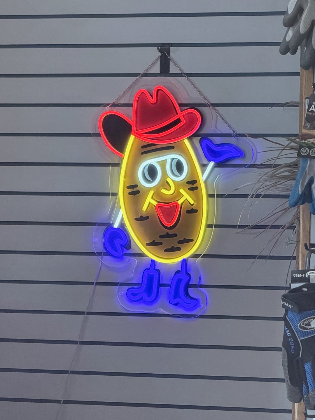 Customer photo review of Potato Cowboy - Premium Neon Artwork