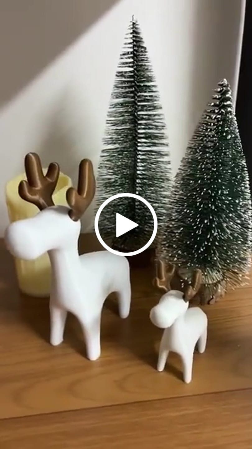 Customer video review of Enfeite de Natal Kit de 2 Renas Minimalistas