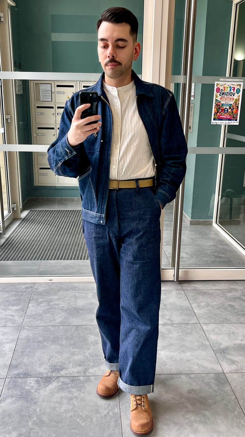 Customer photo review of 1945 USN Dungaree Trousers