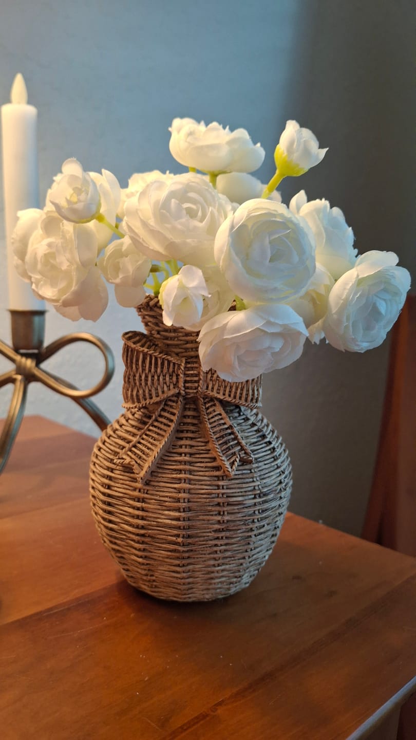 Customer photo review of Bow Weave Vase