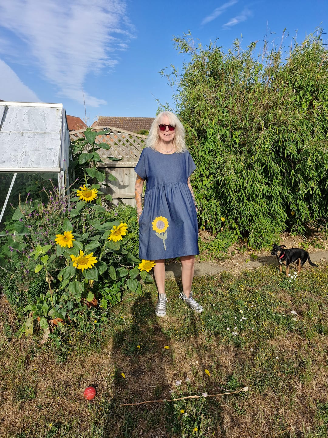 Customer photo review of Remnants of Washed Linen Blend Fabric