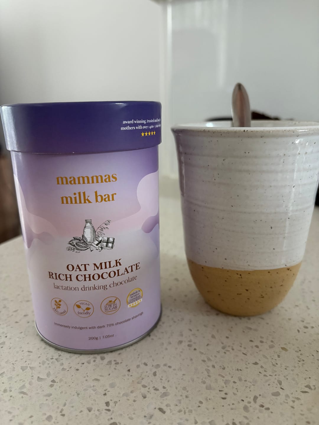 Customer photo review of *NEW* Lactation Oat Milk Rich Chocolate