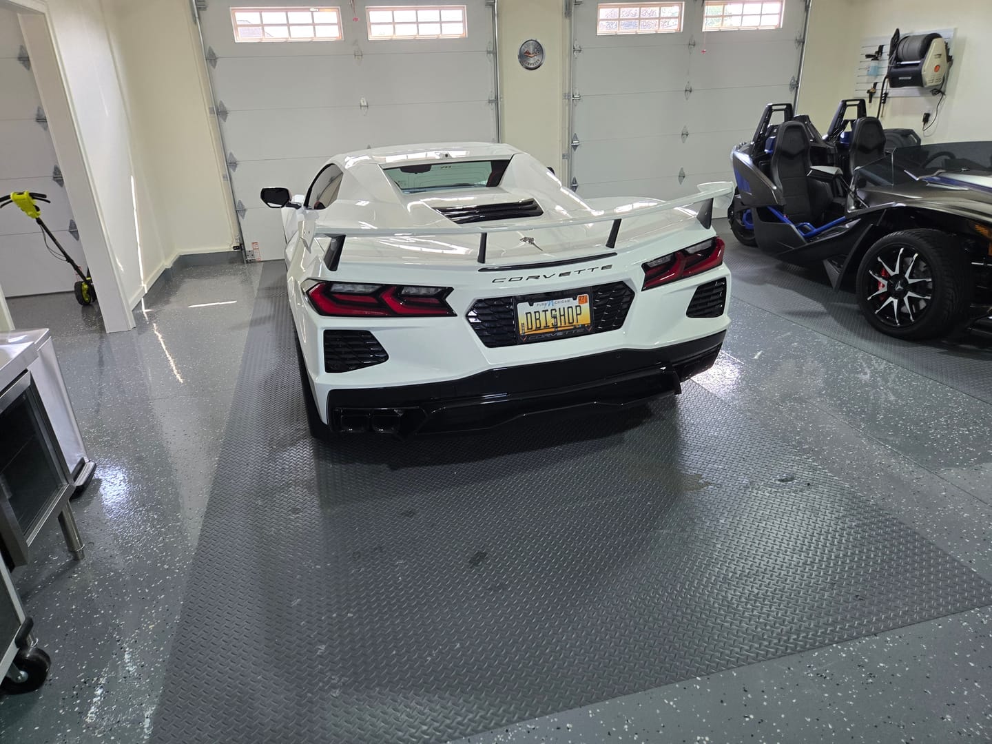 Customer photo review of Chevrolet Corvette C8 License Plate Backing