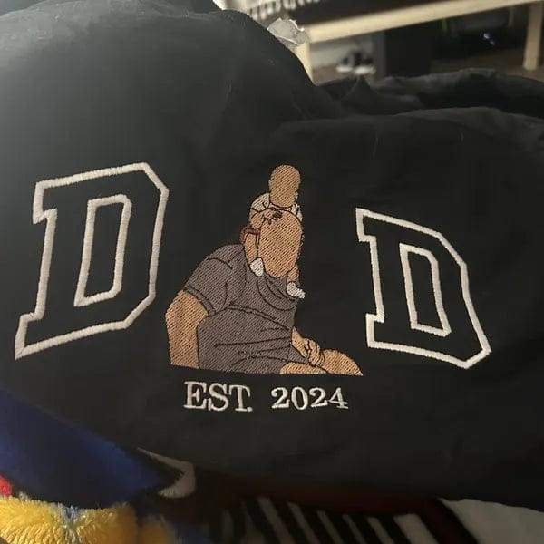 Customer photo review of Custom Photo Embroidered Sweatshirt for DAD