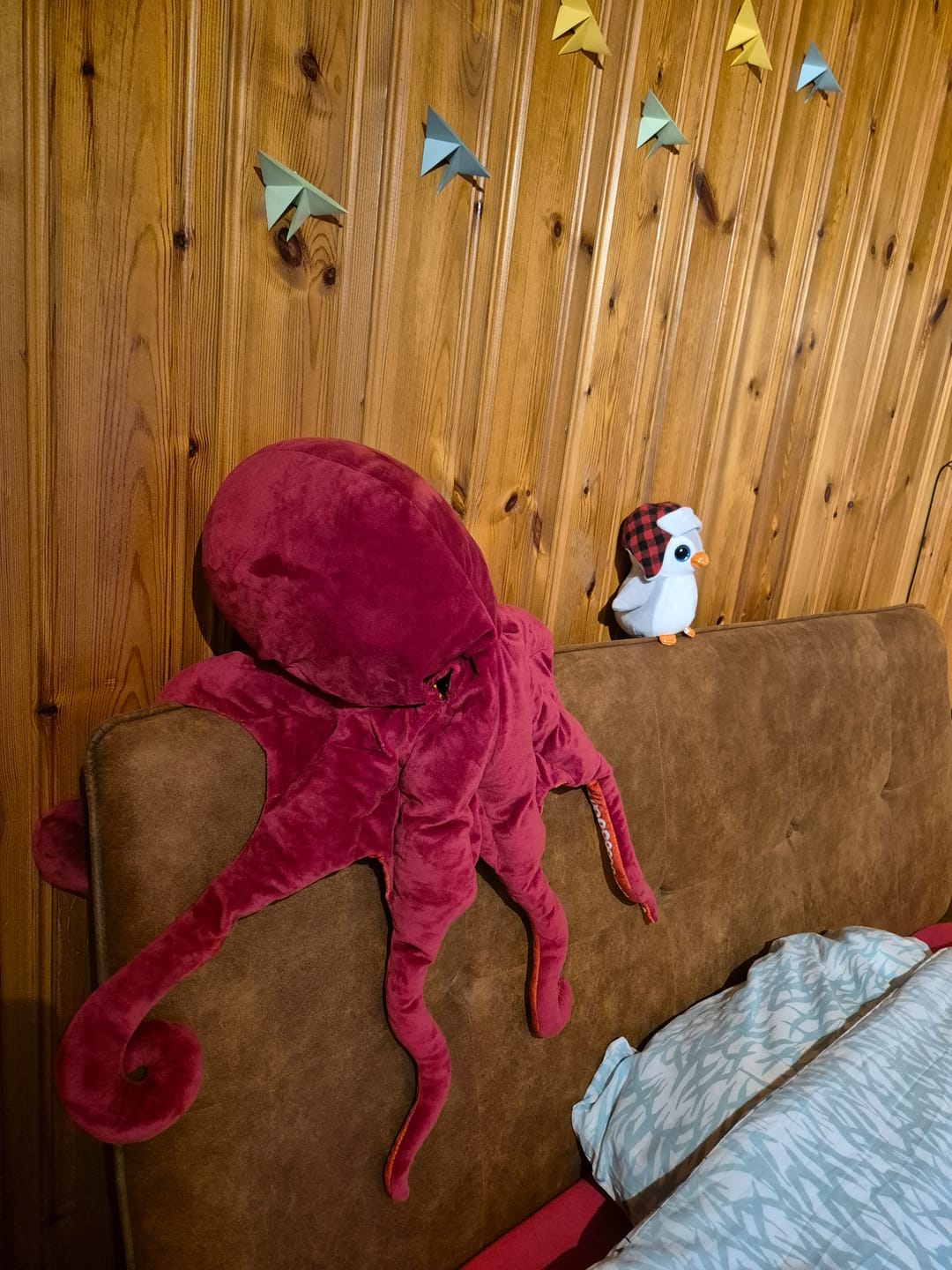 Customer photo review of Red Octopus Soft Stuffed Plush Toy
