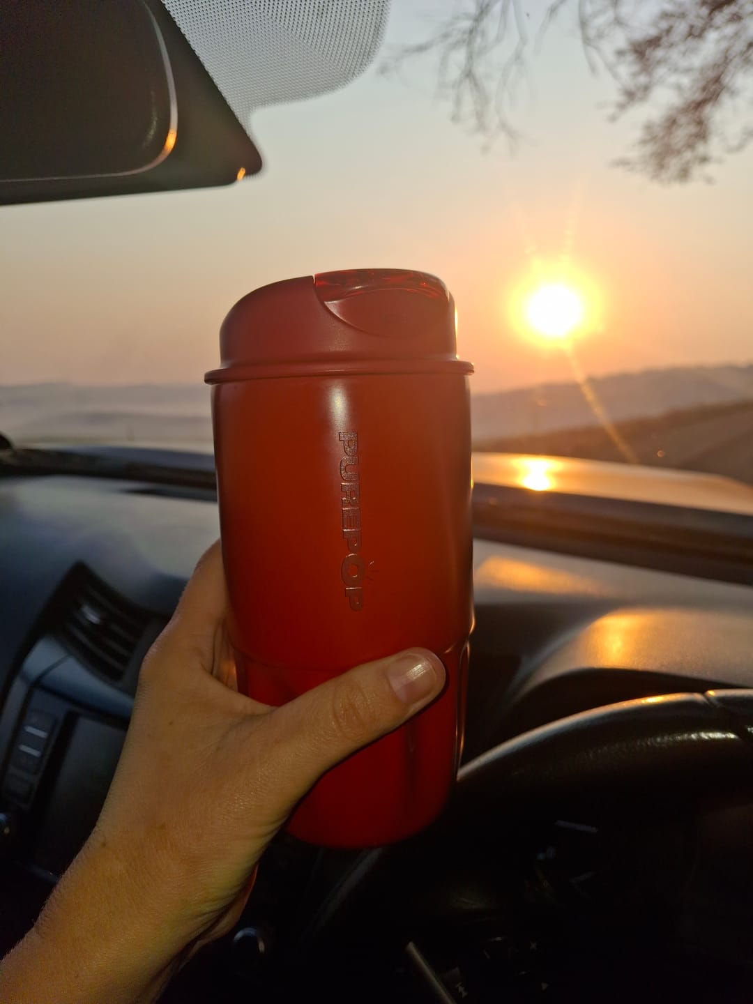 Customer photo review of Sip Series | Chili Red