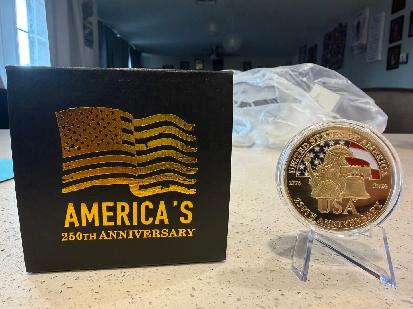 Customer photo review of Limited Edition 250th Gold Coin