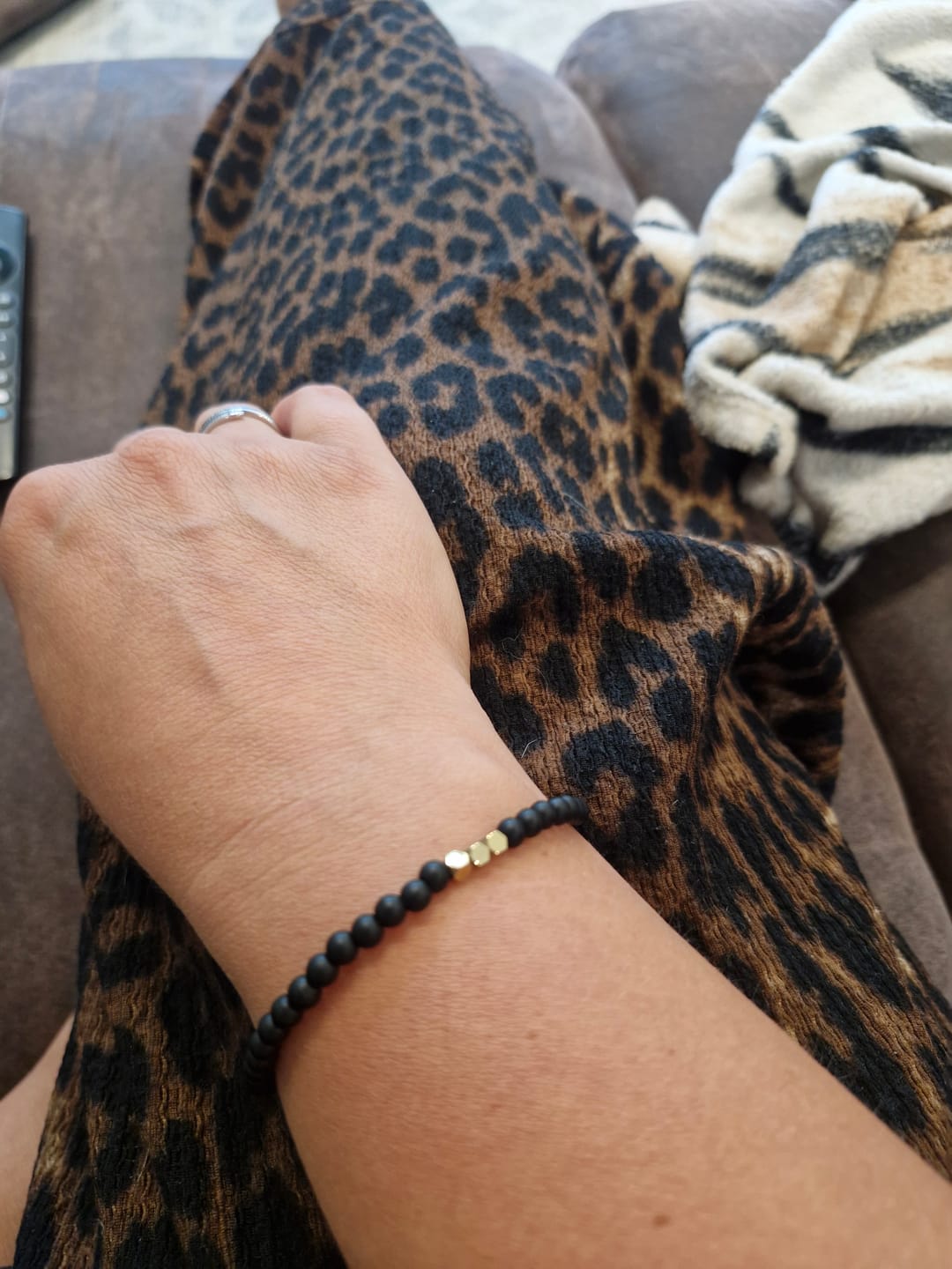 Customer photo review of Obsidian Armband