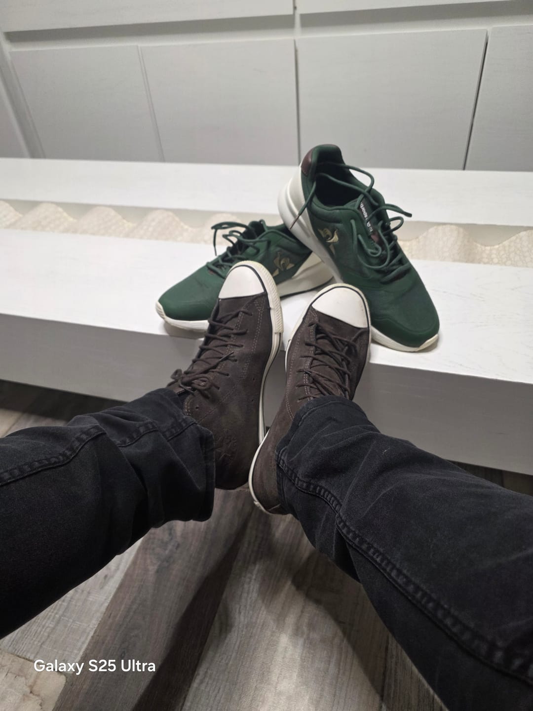 Customer photo review of Zapatillas Le Coq Sportif Omega X Sport Verde Marrón Crudo