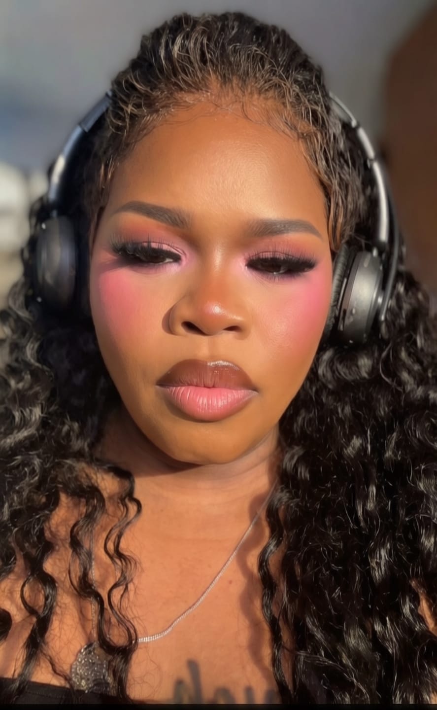 Customer photo review of The Cheek Of It Liquid Blush