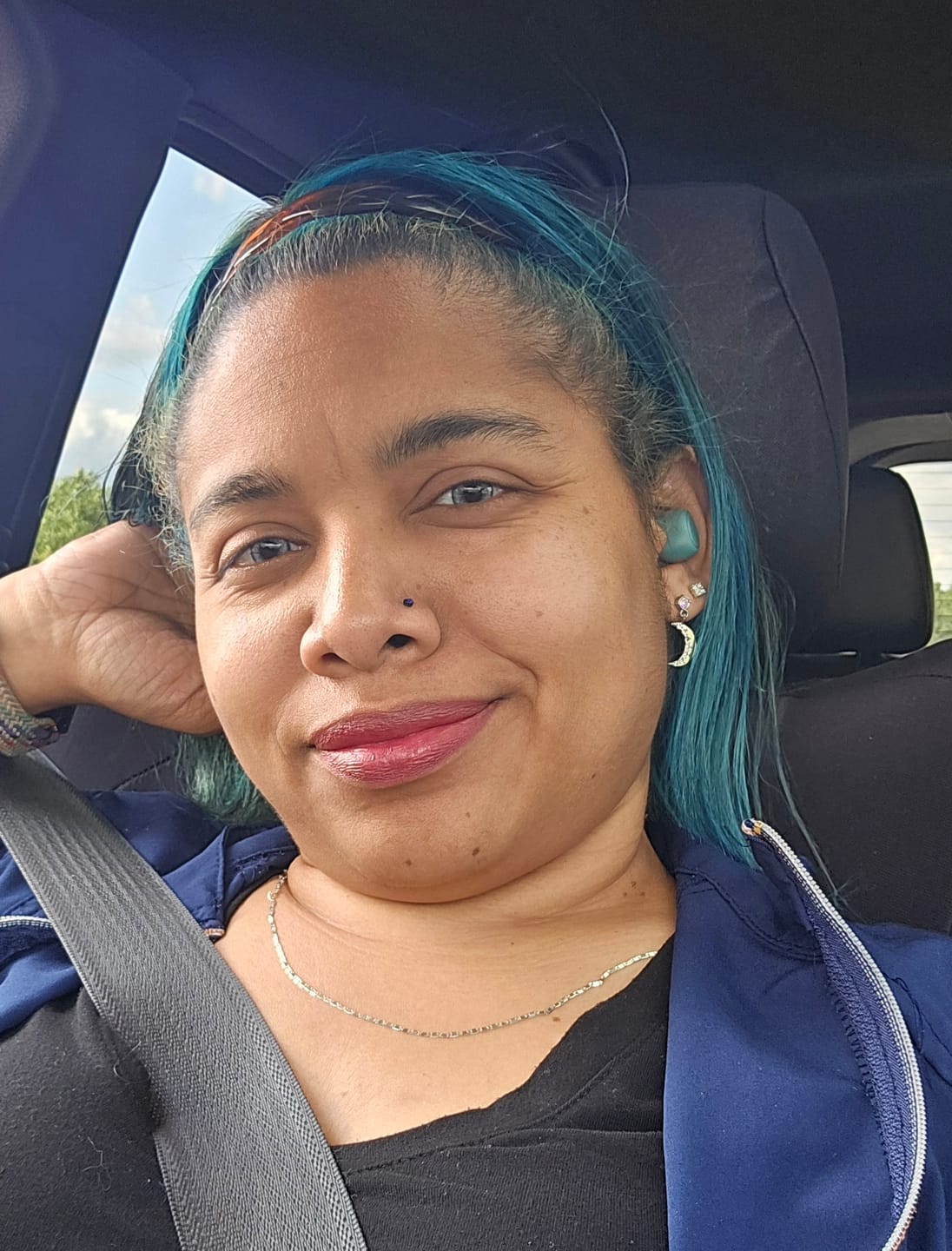 Customer photo review of Pro Crystal Gray Prescription Colored Contact Lenses