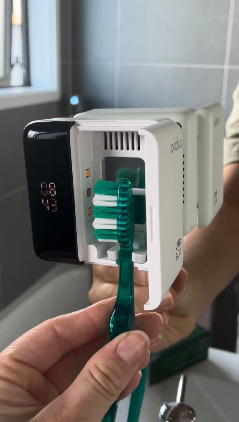 Customer photo review of UV-C Toothbrush Sanitizer