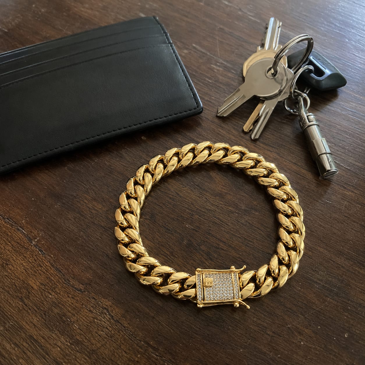 Customer photo review of 6mm - 16mm Diamond Clasp Cuban Link Bracelet